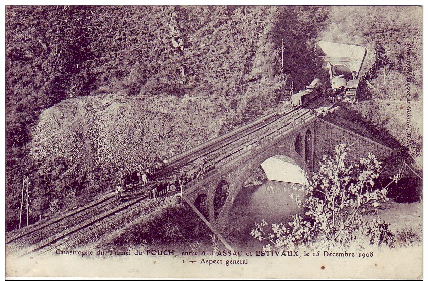 Catastrophe Du Tunnel Du POUCH: Entre ALLASSAC Et ESTIVAUX- ASPECT GENERAL - Autres & Non Classés