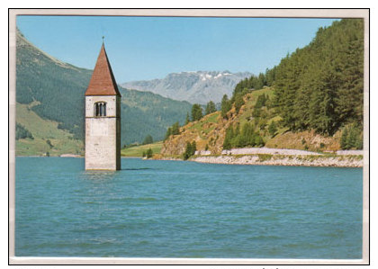 Vinschgau , Turm Des Versunkenen Graun - Reschensee - Bolzano (Bozen)