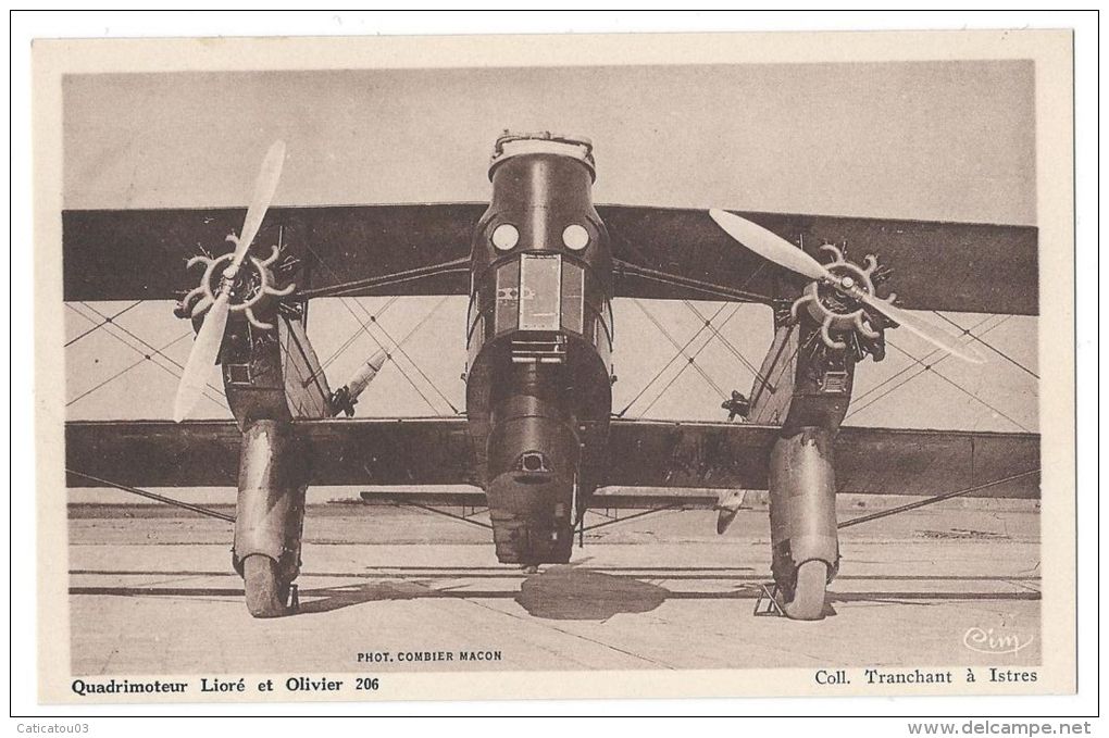 ISTRES AVIATION (Bouches Du Rhône) - "LIORE Et OLIVIER 206" - Avion Quadrimoteur - 1919-1938: Fra Le Due Guerre