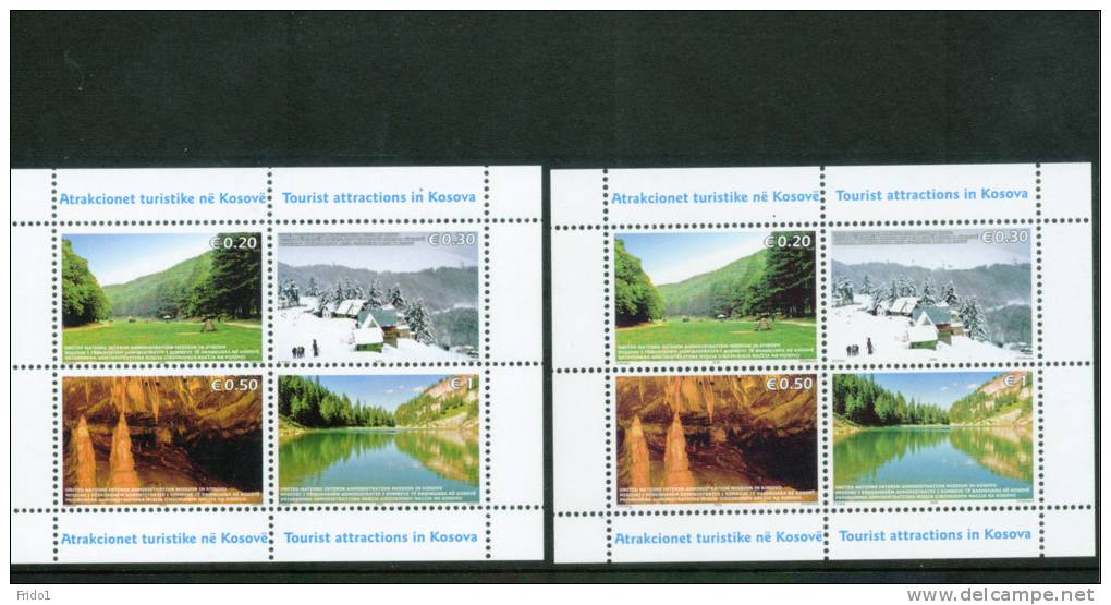 Kosovo 2006 Tourismus / Tourism Michel Block 3 Beide Druckereien / Both Printers Postfrisch / Unmounted Mint - Kosovo