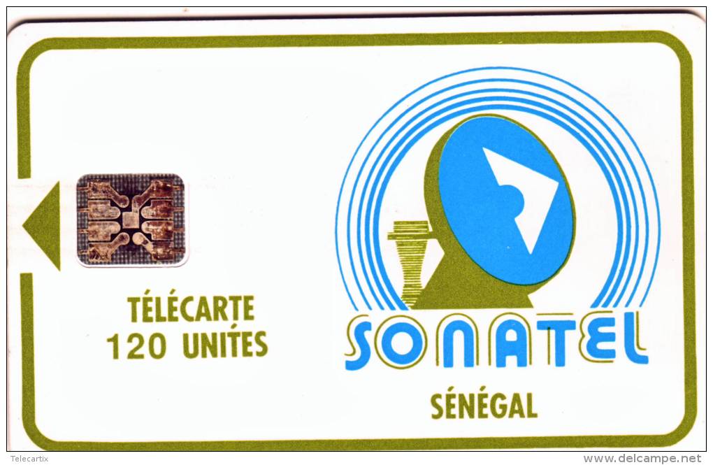 **Télécarte à Puce Du Sénégal   120Unités  Utilisée  Qualité TB  **** N°Lot 34684 - Senegal