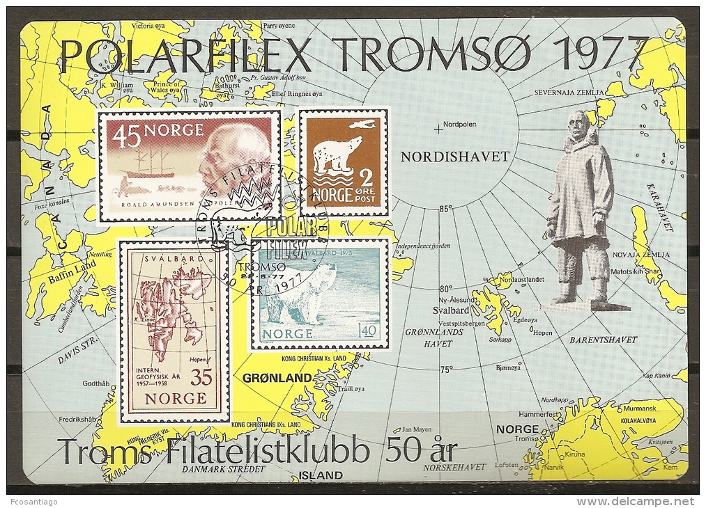 FILATELIA POLAR - NORUEGA 1979 - No Catalogada - Rara! - Expéditions Arctiques