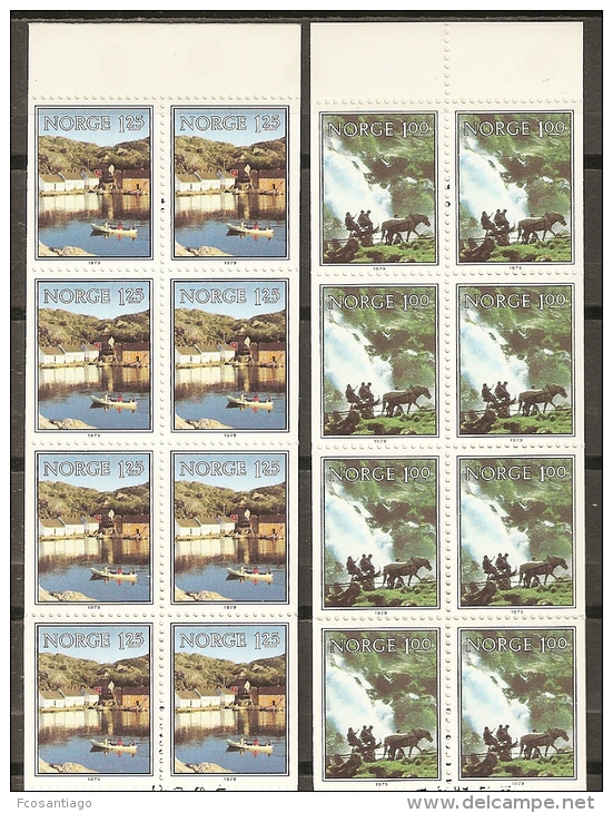 NORUEGA 1979 - Yvert #751/52 (carnets) - MNH ** - Cuadernillos