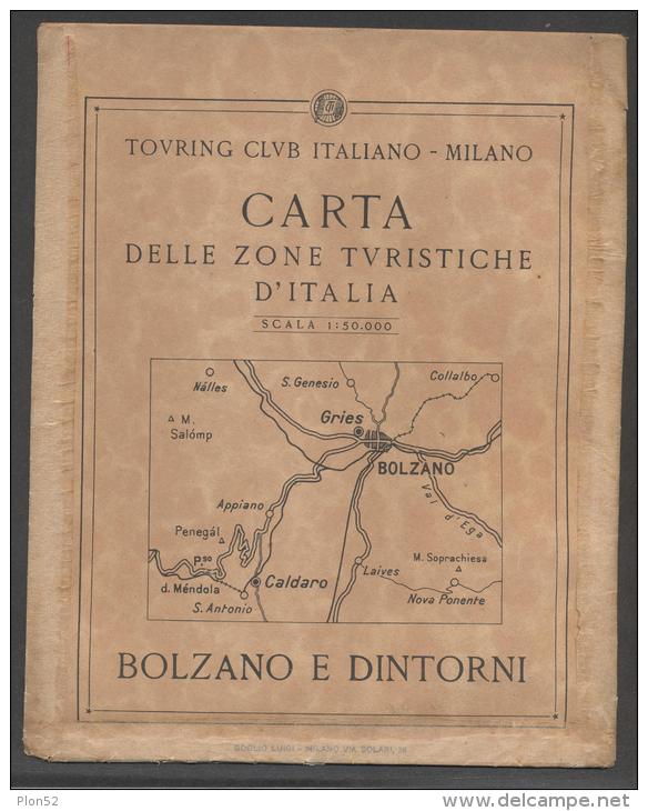 7087bis-T.C.I-BOLZANO E DINTORNI-SCALA 1:50.000 - Carte Geographique