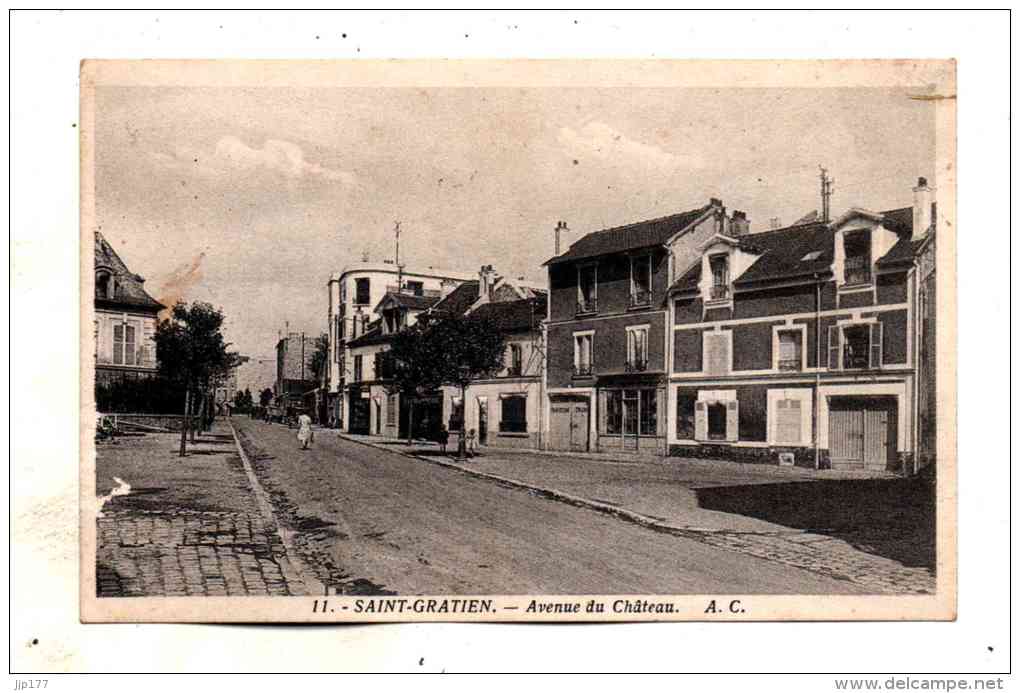 Saint Gratien Vue De L'avenue Du Chateau Ecrite En 1938 - Saint Gratien