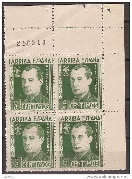 FET32-LM098TAN.Sin Valor Postal..JOSE ANTONIO PRIMO DE RIBERA.Falange.1938. (Galvez 32**)en Nuevo.RARO - Nuevos