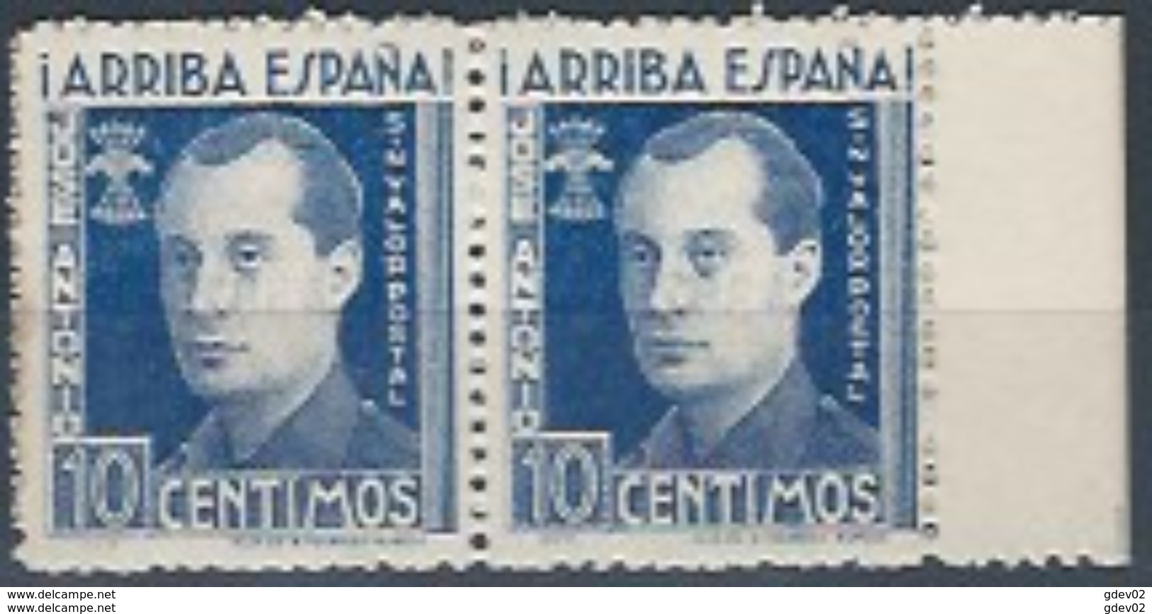FET36-LM099TCSC.Sin Valor Postal..JOSE ANTONIO PRIMO DE RIBERA.Falange.1938. (Galvez 36**)en Nuevo.RARO - Otros & Sin Clasificación