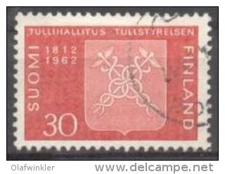 1962 Board Of Customs Mi 548 / Facit 552 / Sc 393 / YT 524 Used / Oblitéré / Gestempelt [lie] - Gebruikt