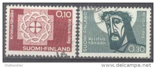 1963 Christ Today Mi 573-4 / Facit 577-8 / Sc 417-8 / YT 554-5 Used / Oblitéré / Gestempelt [lie] - Used Stamps