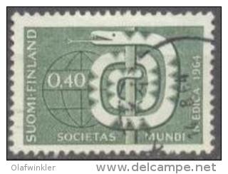 1964 Medical Congress Mi 593 / Facit 597 / Sc 426 / YT 565 Used / Oblitéré / Gestempelt [lie] - Gebruikt