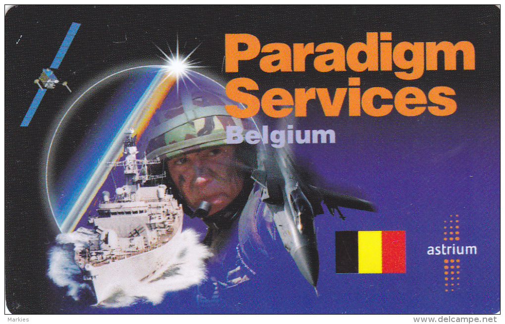 Carte Prepaid Paradigm Services Militair Used Très Rare ! - Cartes GSM, Recharges & Prépayées