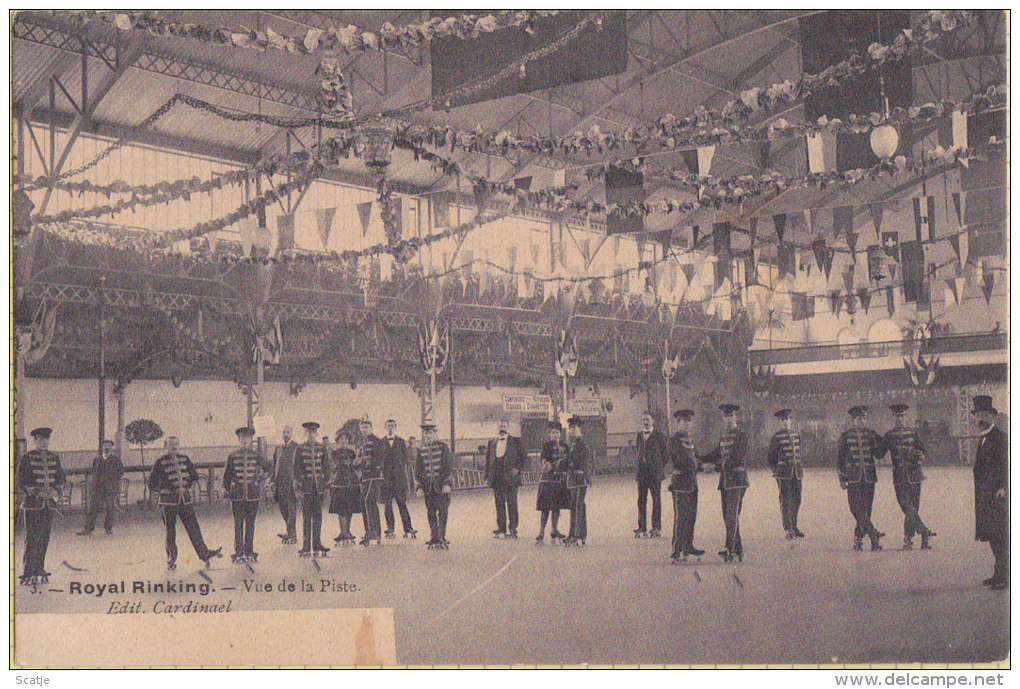 Bruxelles.  -  Royal Rinking. -  Vue De La Piste (Edit Cardinal) Optreden Op Rolschaatsen;  Versie 2 - Fêtes, événements