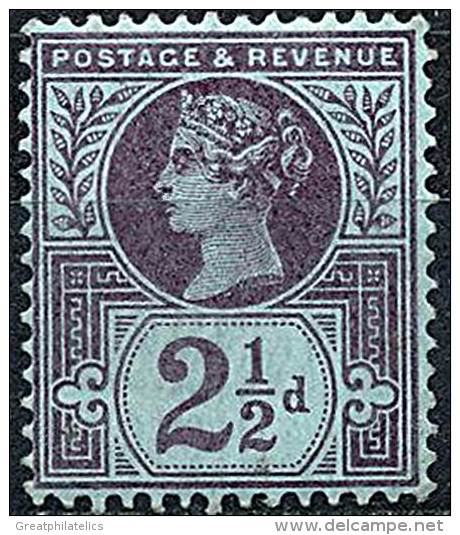 GREAT BRITAIN 1887 VICTORIA 2-1/2d. SC#114//SG#201 FRESH  OG MLH  CV.£25 (DEL01) - Unused Stamps