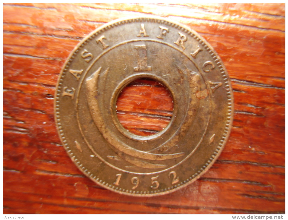 BRITISH EAST AFRICA USED ONE CENT COIN BRONZE Of 1952 H. - Afrique Orientale & Protectorat D'Ouganda