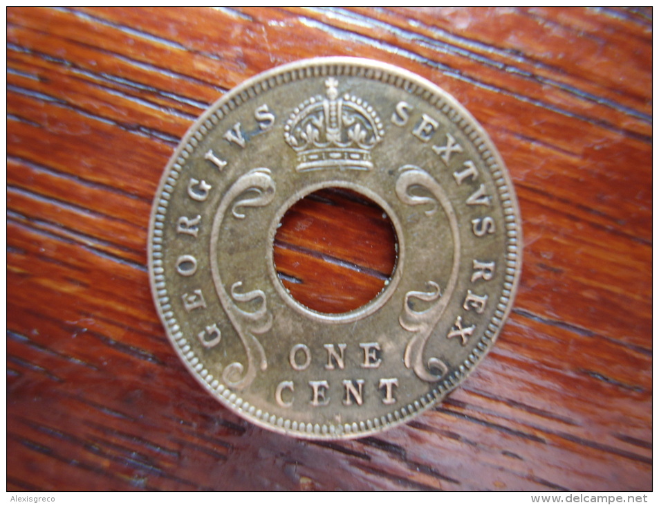 BRITISH EAST AFRICA USED ONE CENT COIN BRONZE Of 1952 H. - East Africa & Uganda Protectorates