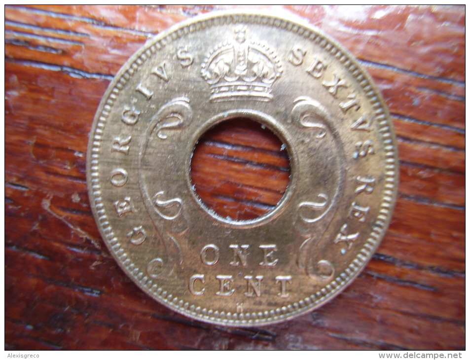 BRITISH EAST AFRICA USED ONE CENT COIN BRONZE Of 1952 H. - East Africa & Uganda Protectorates