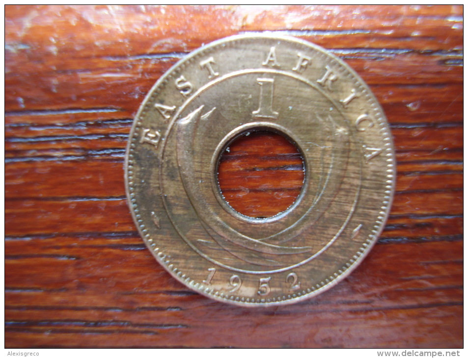 BRITISH EAST AFRICA USED ONE CENT COIN BRONZE Of 1952 H. - Ostafrika Und Herrschaft Von Uganda