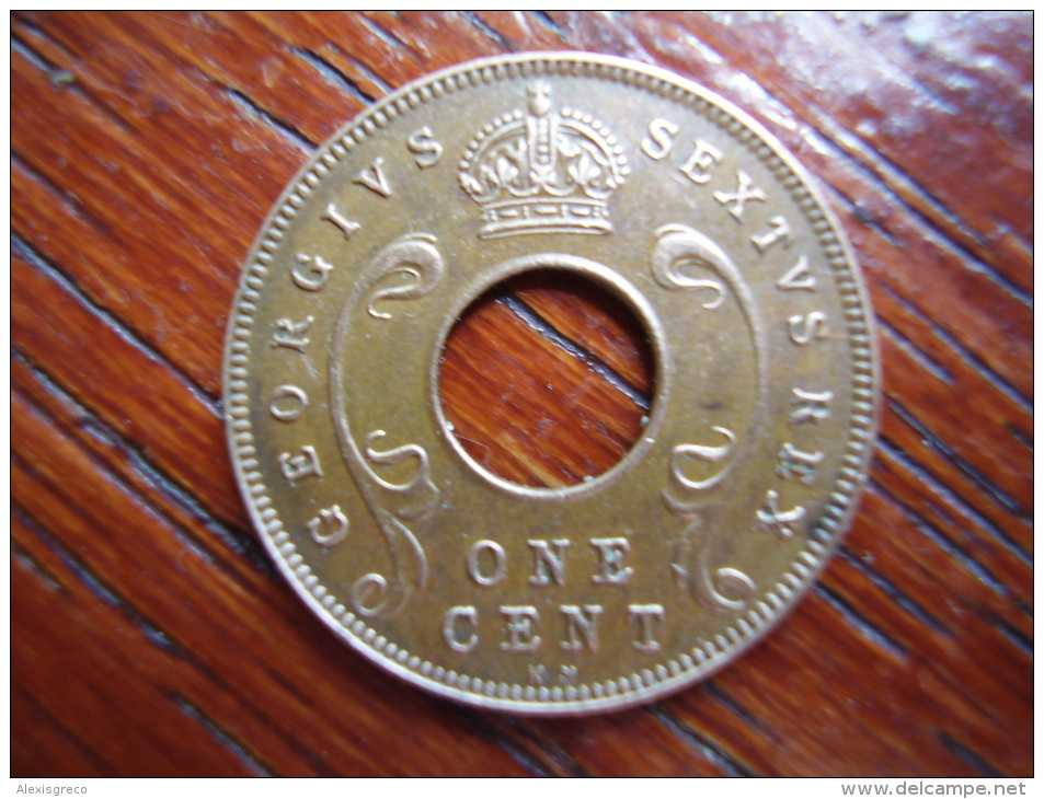 BRITISH EAST AFRICA USED ONE CENT COIN BRONZE Of 1952 KN. - East Africa & Uganda Protectorates