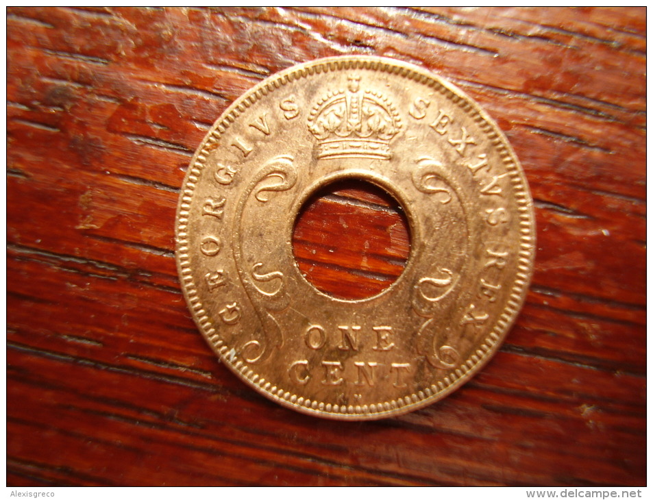 BRITISH EAST AFRICA USED ONE CENT COIN BRONZE Of 1952 KN. - East Africa & Uganda Protectorates