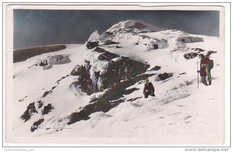 Ecuador Tungurahua Volcano Mountain Climbing Photo Tarjeta Postal  Vintage Original Postcard Cpa Ak (W3_1797) - Ecuador