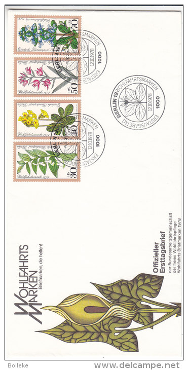 Fleurs - Plantes - Allemagne - Berlin - Lettre De 1978 - Croix Rouge - Briefe U. Dokumente