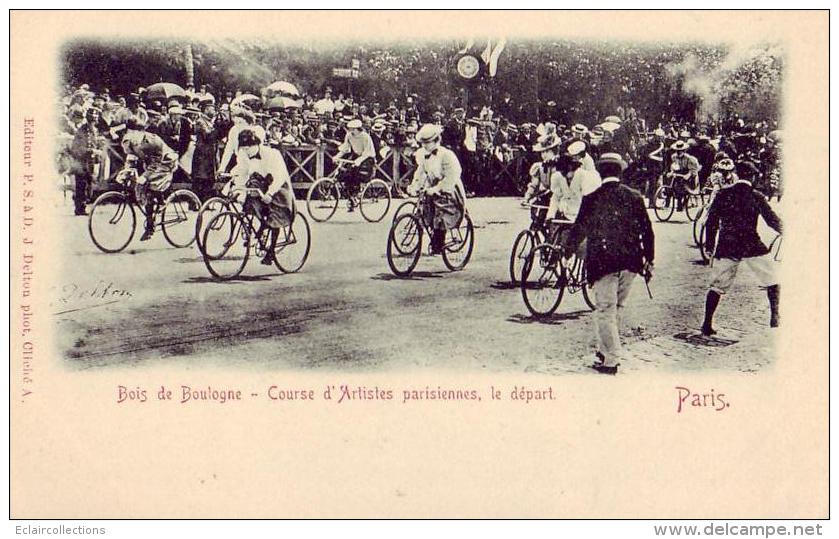 Paris 16 ème       75     Bois De Boulogne   Course D'Artistes Parisiennes   Cyclisme  Vélo - Parks, Gärten