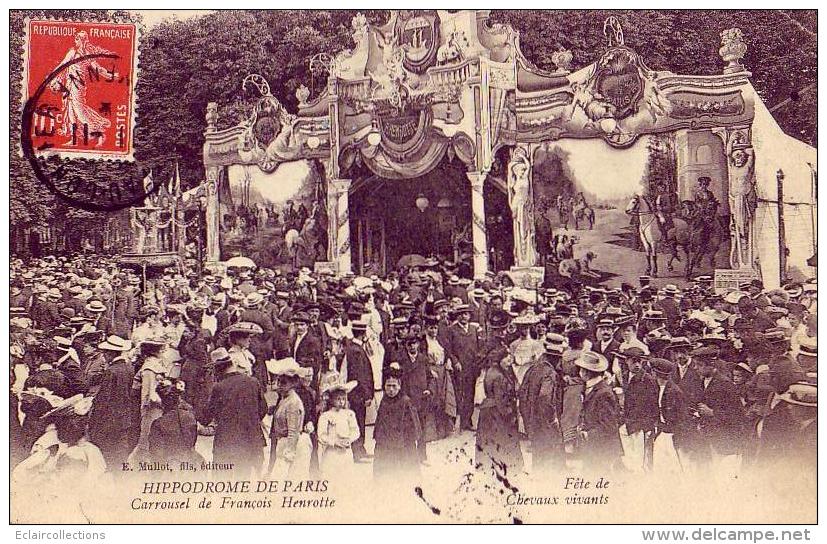 Paris  Hippodrome De Paris  Carrousel De François Henrotte   Fête Des Chevaux Vivants - Autres & Non Classés