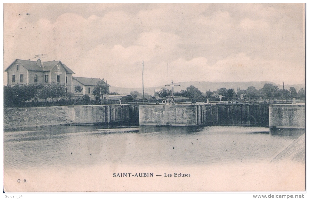 SAINT-AUBIN - Les Ecluses CPA Ayant Voyagée En 1904 - Saint-Martin-de-Boscherville