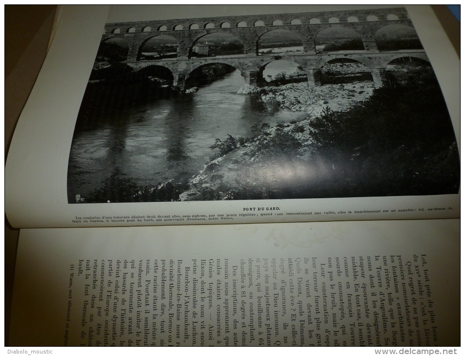 1909 MANUEL de l´EAU:Chamonix,Chapeau;St-Férréol,Pont-Ste-Marie;Eaux-Bonnes;Pont Gard,Gavarnie,Chassezac;Algérie,Tunisie