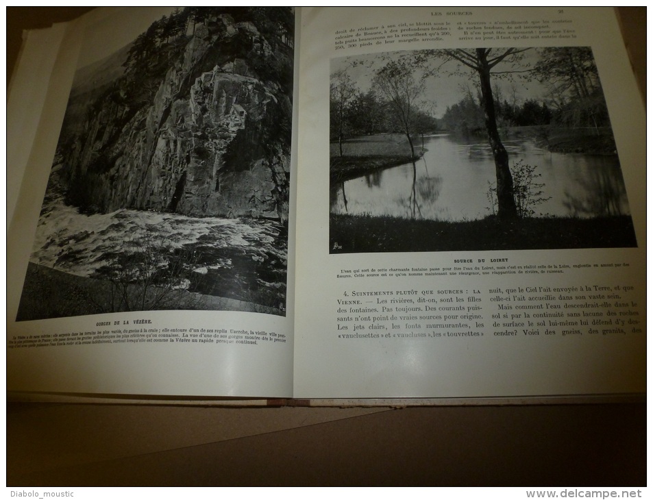 1909 MANUEL de l´EAU:Chamonix,Chapeau;St-Férréol,Pont-Ste-Marie;Eaux-Bonnes;Pont Gard,Gavarnie,Chassezac;Algérie,Tunisie