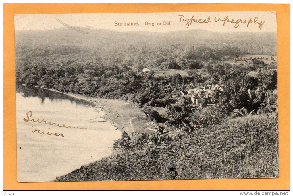 Berg En Dal Suriname 1905 Postcard - Surinam