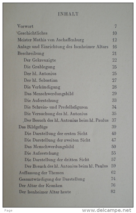 Isenheim,Der Isenheimer Altar,J.Eschweiler,1948,CES-Bücherei Band 10, - Painting & Sculpting