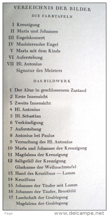 Isenheim,Der Isenheimer Altar,J.Eschweiler,1948,CES-Bücherei Band 10, - Malerei & Skulptur