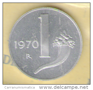 ITALIA 1 LIRA 1970 FDC - 1 Lira