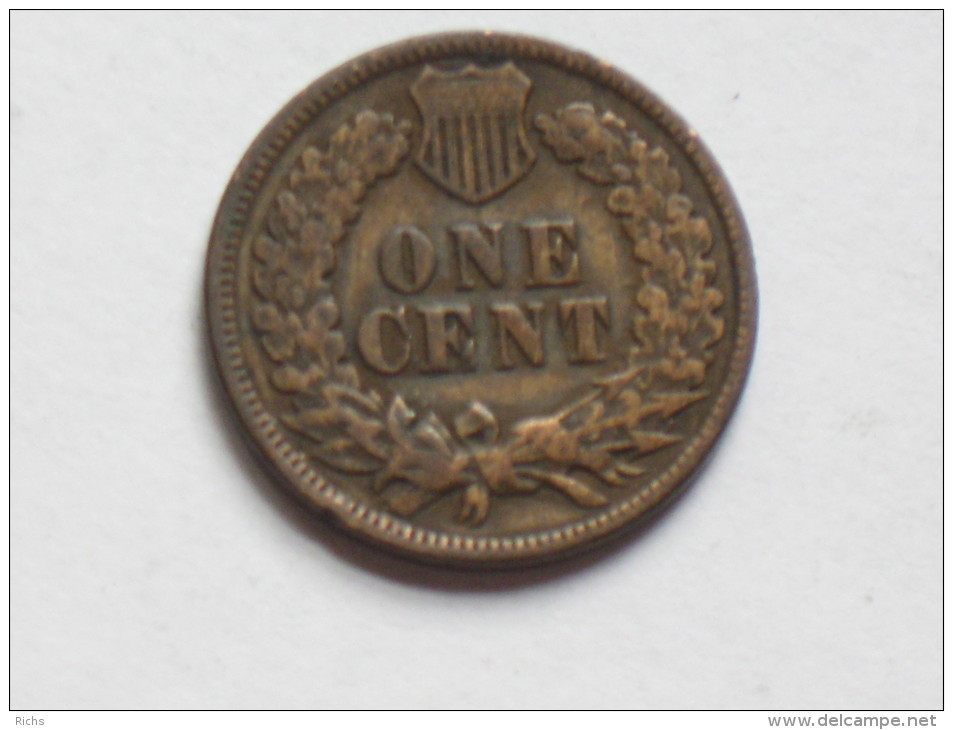 1887 Indian Head Cent - 1859-1909: Indian Head