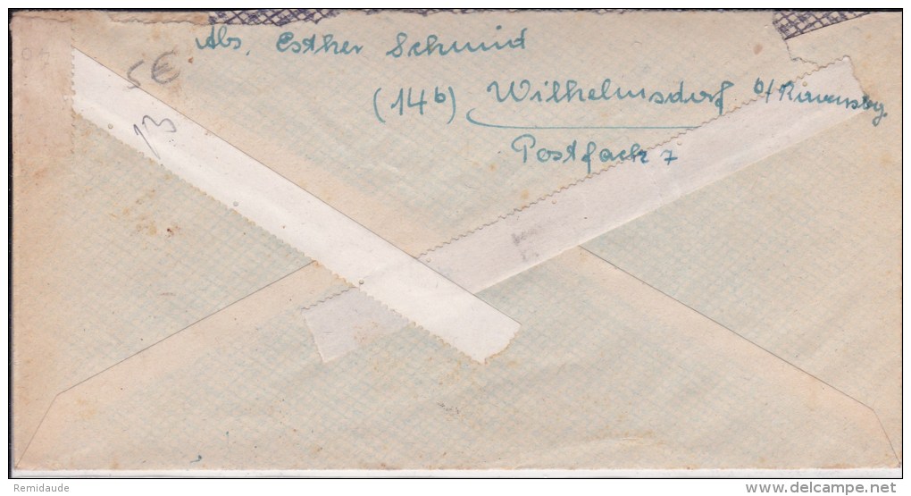 ZOF -  1947 -   ENVELOPPE De WILHELMSDORF ( WÜRTTEMBERG ) - Emissioni Generali