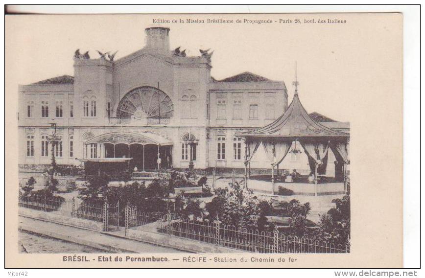 32-Récife-Pernambuco-Brésil-Brasile-Stazione Ferroviaria-Gare-Railway Station-nuova-nouveau-new - Recife