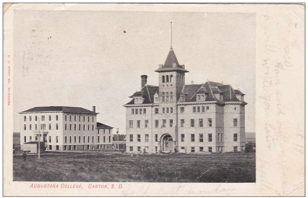 Exterior,  Augustana College,  Canton,  South Dakota,   PU_1908 - Other & Unclassified