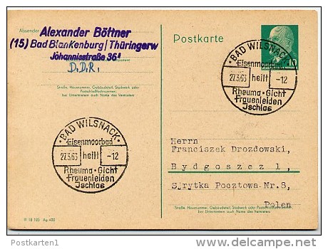 EISENMOORBAD Bad Wilsnack 1963 Auf Postkarte DDR P71 - Thermalisme