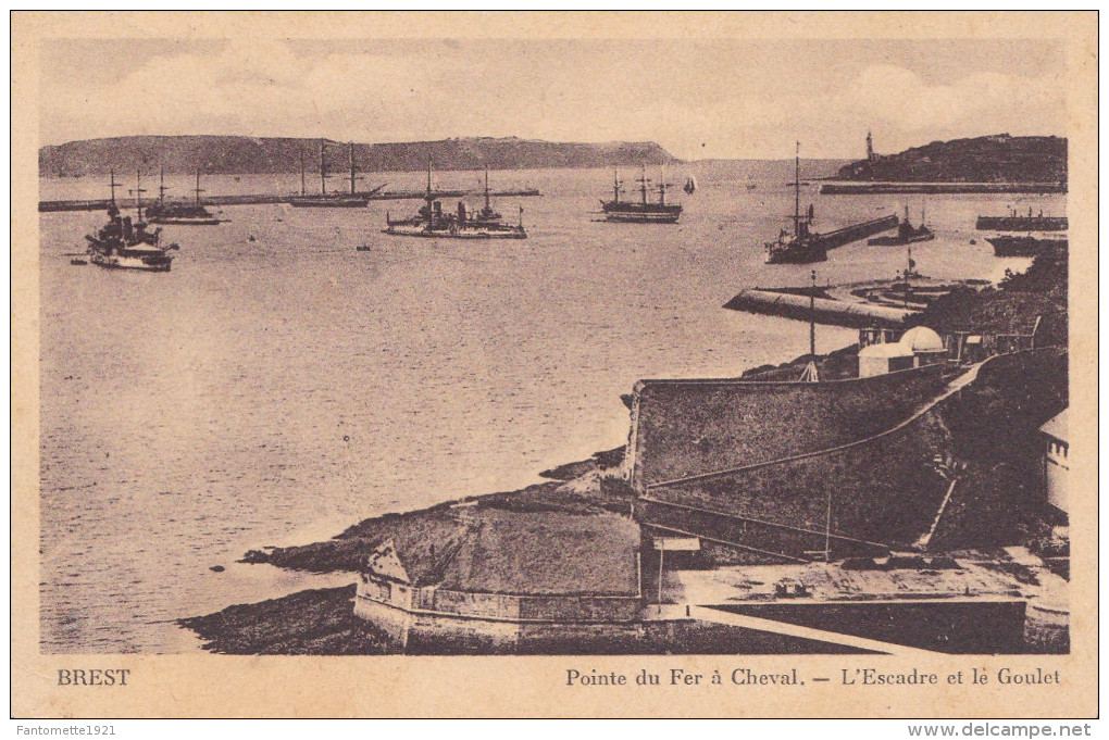 E BREST POINTE DU FER A CHEVAL. L'ESCADRE ET LE GOULET'dil122) - Brest