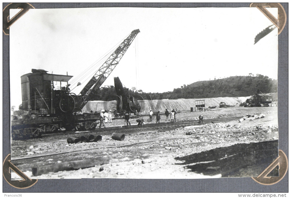 Congo Belge Katanga Panda Mine De Cuivre Kambove Wagon Grue Copper Mines Mina De Cobre - Circa 1920 /30 - Congo Belge