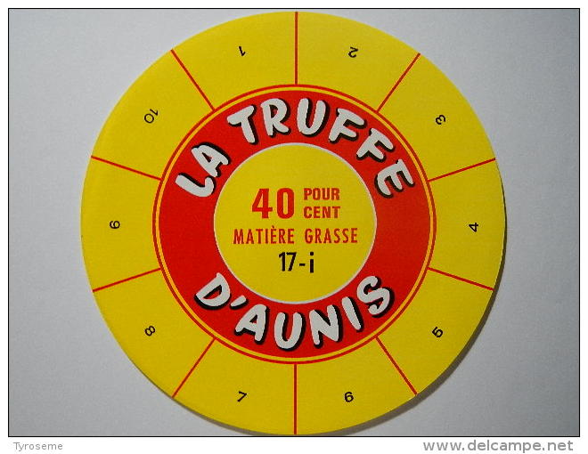 TGE17009 - étiquette De Fromage LA TRUFFE D´AUNIS 40% - Fromagerie De Bois-Hardy Par Marsais - Charente-Maritime - Fromage