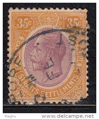 Straits Settlements Used 1921, 35c King George V Series,   Malaya / Malaysia, As Scan - Straits Settlements