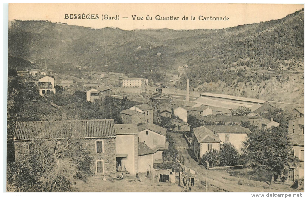 30 BESSEGES VUE DU QUARTIER DE LA CANTONADE - Bessèges