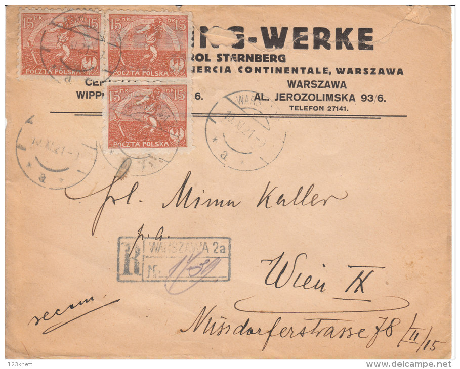 Reco Mit 3 Marken Aus Dem Jahre 1921 - Briefe U. Dokumente