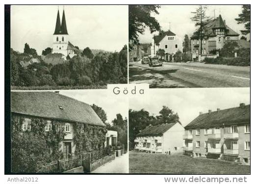 8601 Göda über Bautzen MB Dorfstraße Siedlung Auto PKW Kirche Sw 17.9.1973 - Bautzen