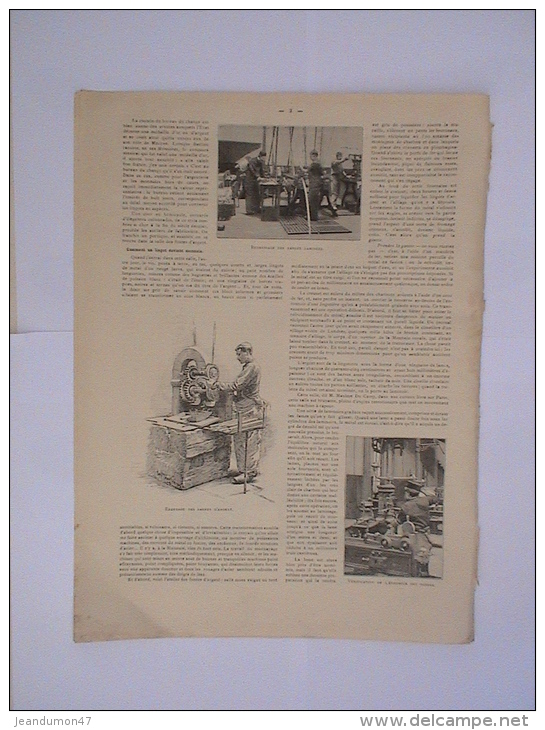 2 SUPPLEMENTS DU MONDE ILLUSTRE N° 1827 & 1828 DE L´AN 1892. L´HÔTEL DES MONNAIES. TEXTE M. G. LENOTRE. & M.L. TINAYRE - Französisch