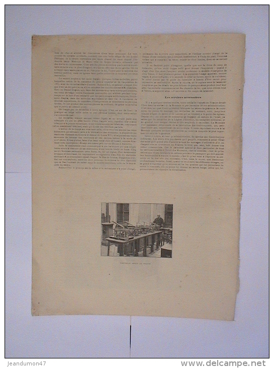 2 SUPPLEMENTS DU MONDE ILLUSTRE N° 1827 & 1828 DE L´AN 1892. L´HÔTEL DES MONNAIES. TEXTE M. G. LENOTRE. & M.L. TINAYRE