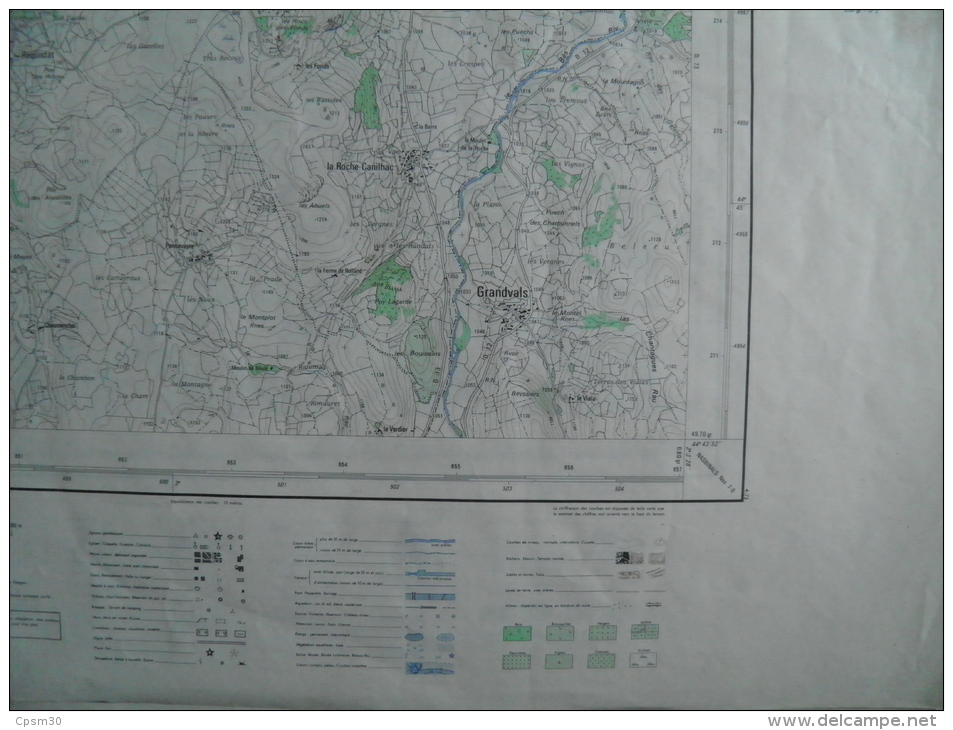 Carte Géographique - NASBINALS N° 1-2 - échelle 1/25.000 - Avril 1973 Richardès Le Cibial/La Malevieille Borie Grandvals - Topographische Karten