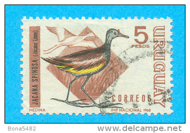 URUGUAY OISEAUX  1968 / OBLITERE TRACES DE CHARNIERES / H 123 - Cicogne & Ciconiformi